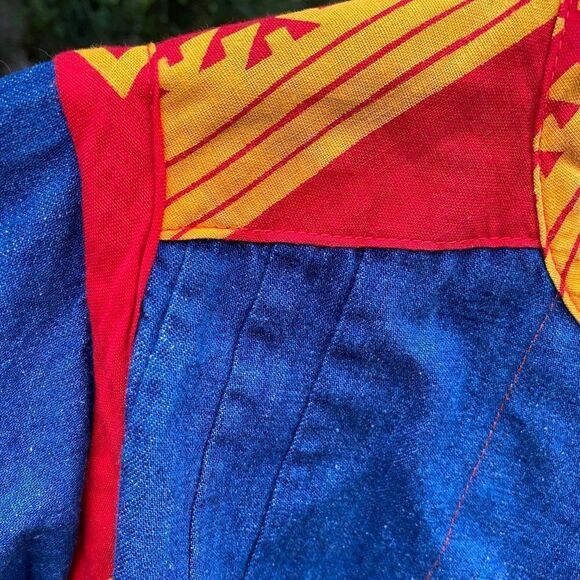 Crossroads MS Denim Cross Front Jacket Lagenlook Shacket - Picture 9 of 13